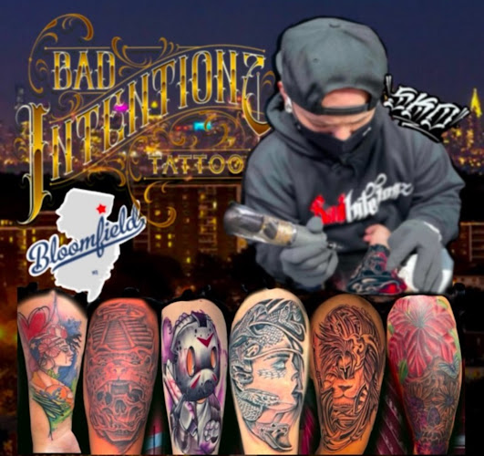 Bad Intentionz Tattoo Studio tattoo shop in Bloomfield, New Jersey