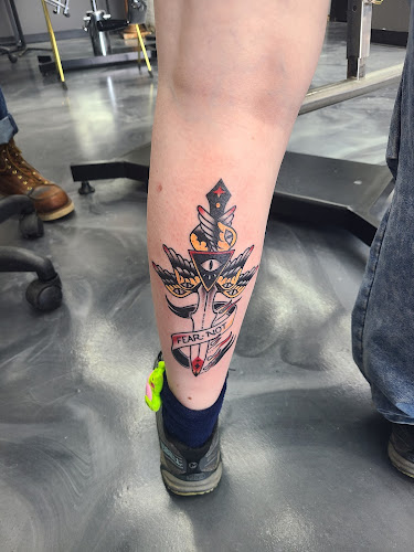 Electric chair tattoo tattoo shop in Clio, Michigan