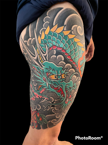 Rodrigo Canteras Irezumi tattoo shop in Dallas, Texas