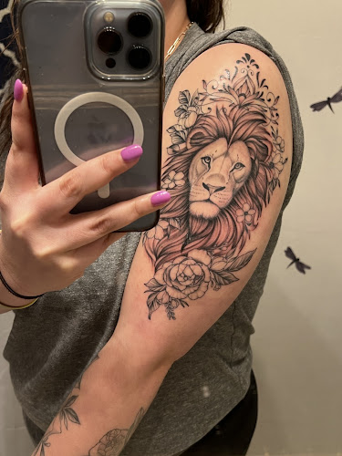 The Black Labyrinth Tattoo Syndicate tattoo shop in Easthampton, Massachusetts