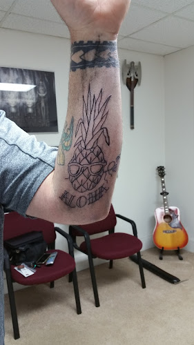 Baldwin's Body Art tattoo shop in Evansville, Wisconsin