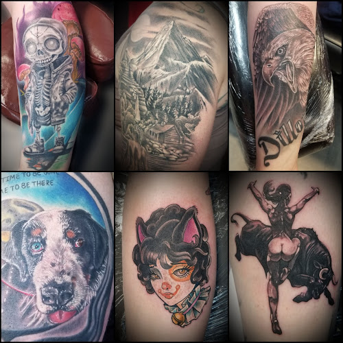 The RedLight Tattoo Studio tattoo shop in Fairbanks, Alaska