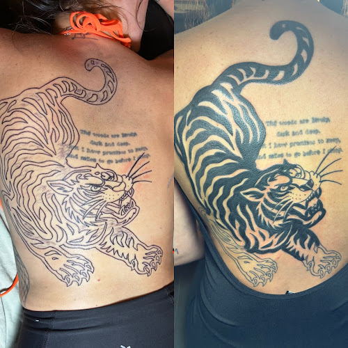 Tattoo Tina’s tattoo shop in Florence, Kentucky