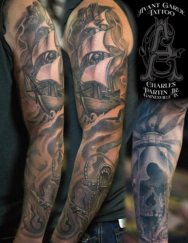 Avant Garde Tattoo:NO WALK INS/NO PIERCINGS/BOOKS FULL tattoo shop in Gainesville, Texas