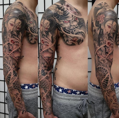 Infamous Art Studio tattoo shop in Garland, Texas