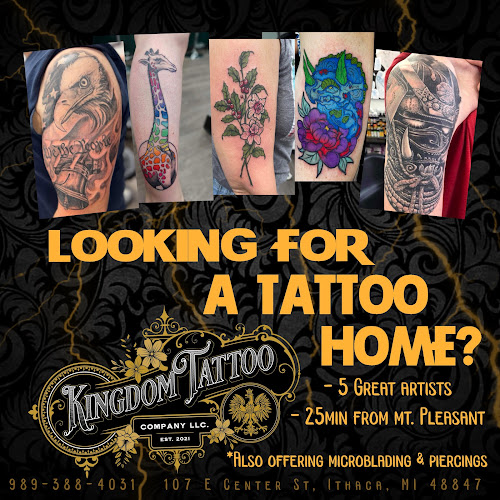 Kingdom Tattoo Company tattoo shop in Ithaca, Michigan