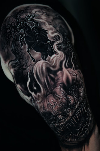 Kriptic Kreations tattoo shop in Justin, Texas