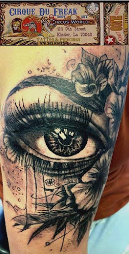 Cirque Du Freak body Art tattoo shop in Kinder, Louisiana