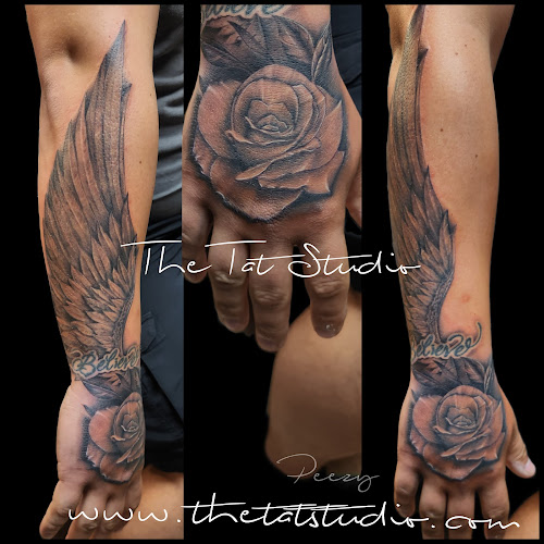 The Tat Studio tattoo shop in Pleasanton, Texas