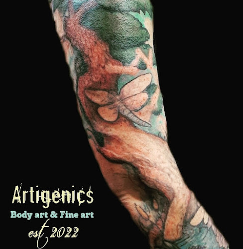 Artigenics tattoo shop in Sherman, New York